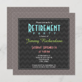 Invitation Taupe Brown Maroc Motif Quatrefoil (Devant / Derrière)