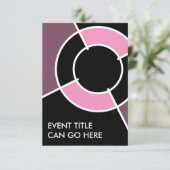 Invitation taureau rose (Debout devant)