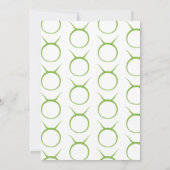 Invitation TAURUS Taureau Vert Astrologie Zodiaque Baby Showe (Dos)