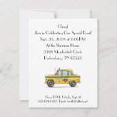 Invitation Taxi mignon (Dos)