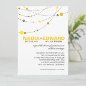 Invitation : : Tba : : Jaune blanc élégant des brins | (Debout devant)