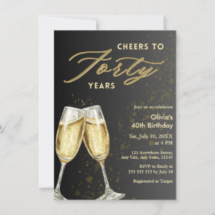 Invitation Tchèques modernes pour quarante ans 40e anniversai