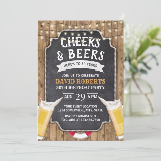 Invitation Tchin-Tchin & Bières Rustique Marin 30e Anniversai (Debout devant)