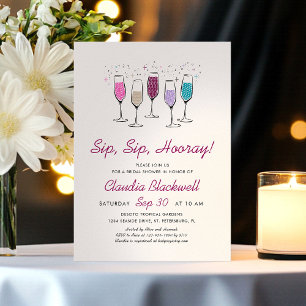 Invitation Tchin Tchin Hourra Enterrement de Vie de Jeune Fil