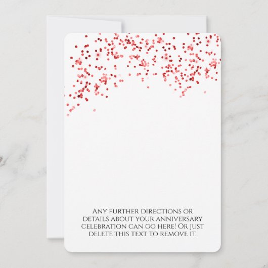 Invitation Tchin Tchin pour 40 ans 40e anniversaire (Dos)