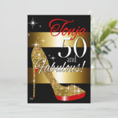 Invitation TD 50 et Fabulous Parties scintillant Stiletto Ann (Debout devant)