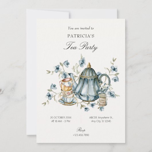 Invitation Tea (Devant)