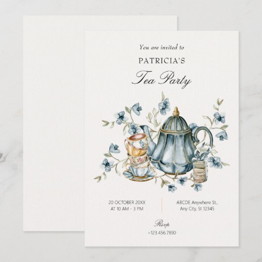 Invitation Tea (Devant / Derrière)