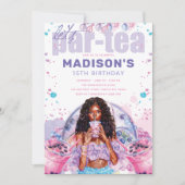 Invitation Tea Adulte Africain Américain Boba Bubble Tea Anni (Devant)