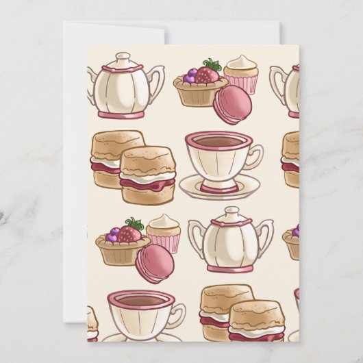 Invitation Tea anniversaire (Dos)