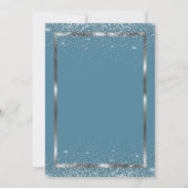 Invitation Tea cup Dusty Blue Flowers (Dos)