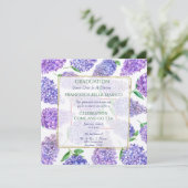 Invitation Tea de fin d'études Fille Lilacs pourpres (Debout devant)