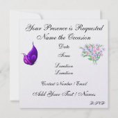 Invitation Tea Elegant / Café Party - SRF (Dos)