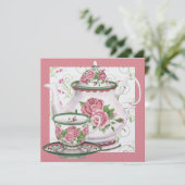 Invitation Tea Elegant / Café Party - SRF (Debout devant)