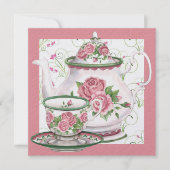 Invitation Tea Elegant / Café Party - SRF (Devant)