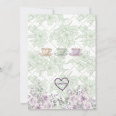 Invitation Tea for Two-Rex Pastel Dinosaur 2nd Birthday (Dos)