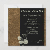 Invitation Tea Garden Party Gold and Black (Dos)