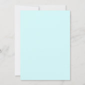 Invitation Tea moderne tendance rose et bleu Boba Anniversair (Dos)