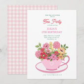 Invitation Tea Party (Devant / Derrière)