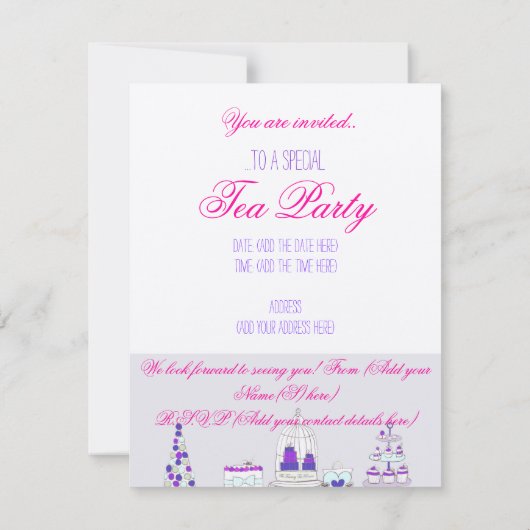 Invitation Tea Party (Dos)