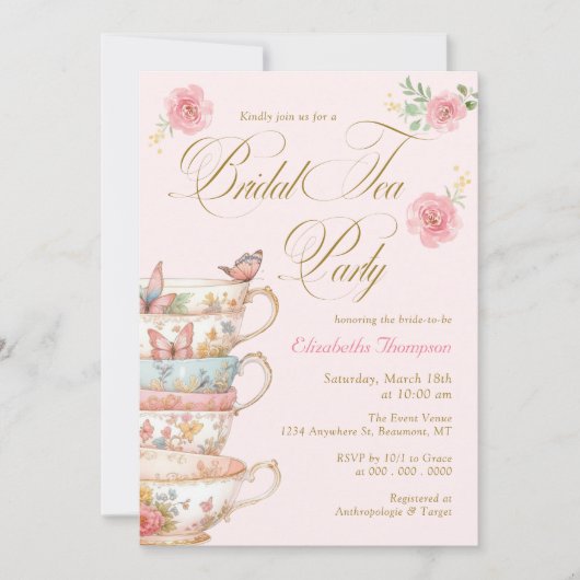 Invitation Tea Party (Devant)