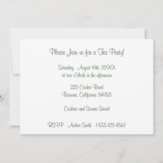Invitation Tea Party (Dos)