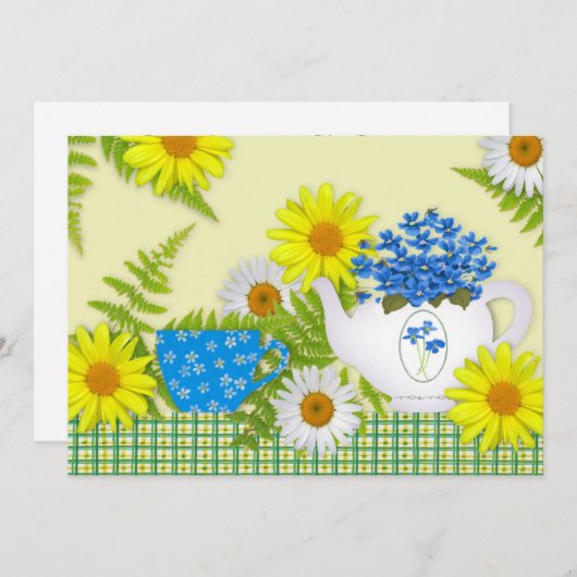 Invitation Tea Party (Devant / Derrière)