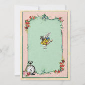 Invitation Tea Party 18e anniversaire Alice au pays des merve (Dos)