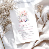 Invitation Tea Party à la Fête des mariées rose pâle