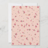 Invitation Tea Party Anniversaire. Baby shower Tea Party (Dos)