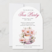 Invitation Tea Party après-midi (Devant)