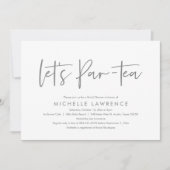 Invitation Tea Party après-midi, Fête des mariées Décontracté (Devant)