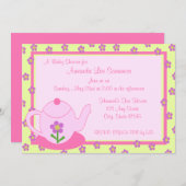 Invitation Tea Party/ Baby shower (Devant / Derrière)