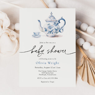 Invitation Tea Party baby shower