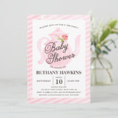 Invitation Tea Party baby shower | Baby shower (Debout devant)