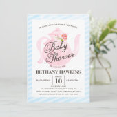 Invitation Tea Party baby shower | Baby shower (Debout devant)