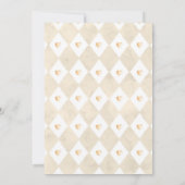 Invitation Tea Party Baby shower Genre Neutre Bébé Brassage (Dos)