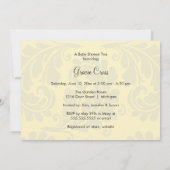 Invitation Tea Party Baby shower | Neutre entre les sexes (Dos)