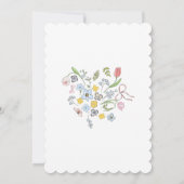 Invitation Tea Party Baby shower Whimsical tiré à la main (Dos)