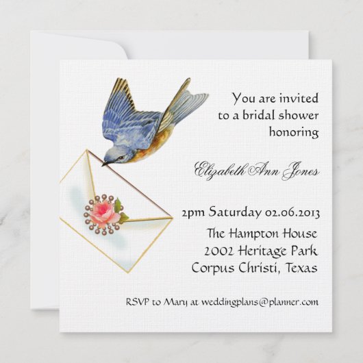 Invitation Tea Party de Bluebird (Dos)