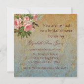 Invitation Tea Party de rose victorienne (Devant)