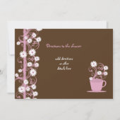 Invitation Tea Party et Daisy Fête des mariées (Dos)