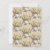 Invitation Tea Party | Fête des mariées de thé (Dos)