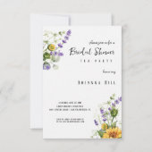 Invitation Tea Party Fête des mariées sauvage colorée classiq (Devant)