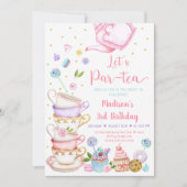Invitation Tea Party Par-tea Anniversaire (Devant)