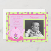 Invitation Tea Party/ Photo (Devant / Derrière)