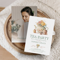 Tea Party Poudre Crème rose Fête des mariées Vinta