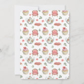 Invitation Tea Party pour l'anniversaire du mariage (Dos)