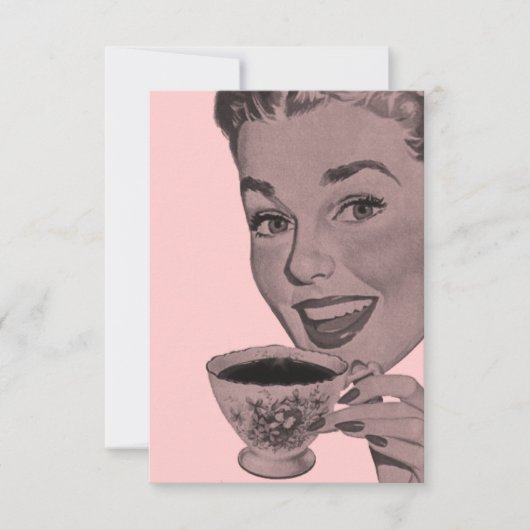 Invitation Tea Party rétro V2 (Devant)