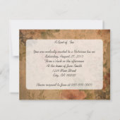 Invitation Tea Party Rose vintage (Dos)